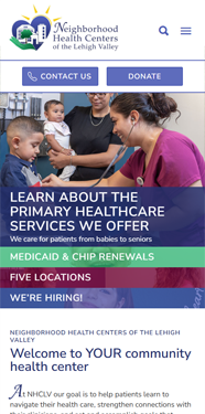 www.nhclv.org mobile screenshot